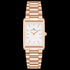 DANIEL WELLINGTON BOUND 3-LINK ROSE GOLD WHITE DIAL WATCH