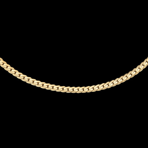 DANIEL WELLINGTON ELAN FLAT CHAIN GOLD NECKLACE - CLOSE-UP