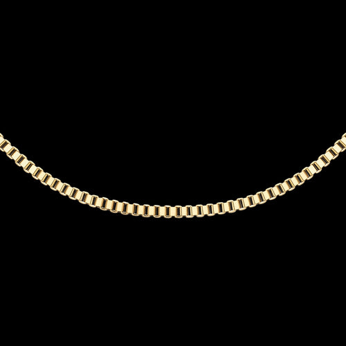 DANIEL WELLINGTON ELAN BOX CHAIN GOLD NECKLACE - CLOSE-UP