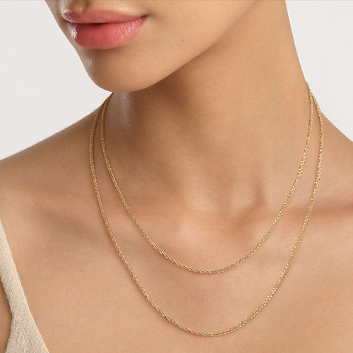 DANIEL WELLINGTON ELAN TWIST CHAIN GOLD NECKLACE