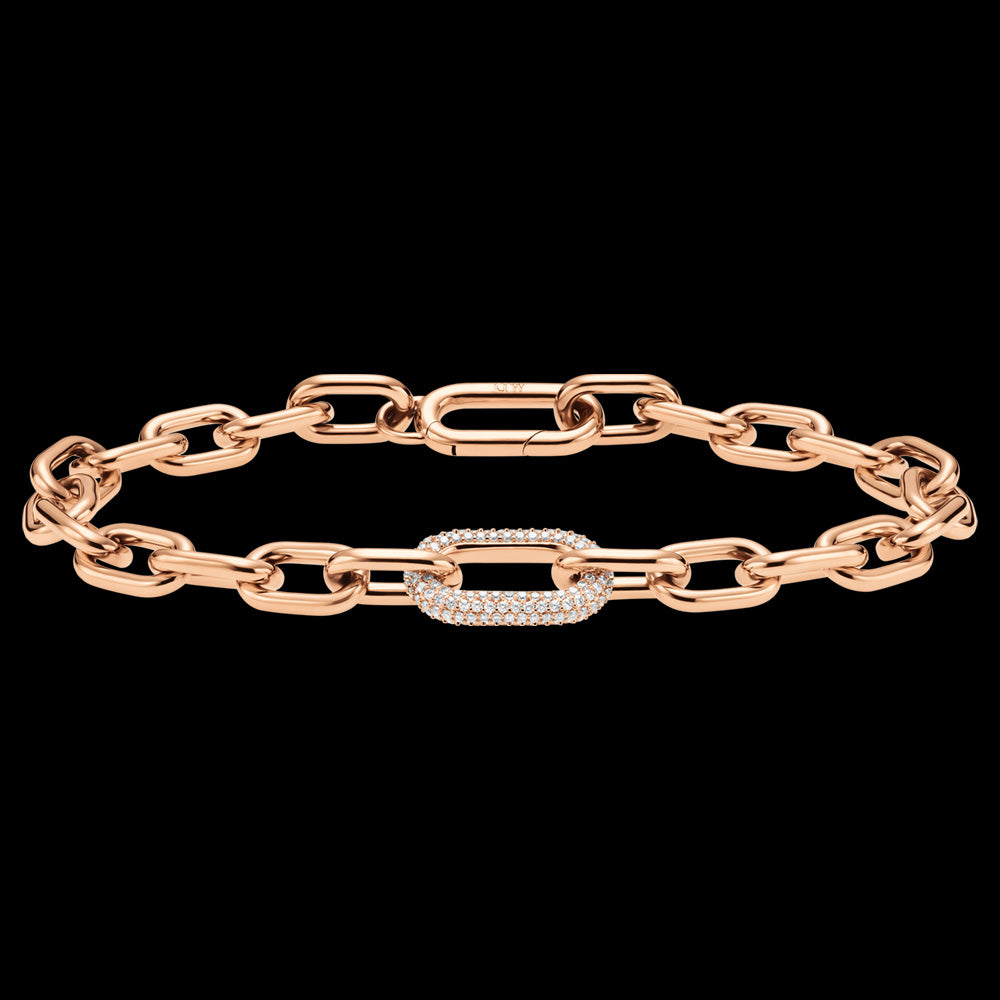 Daniel Wellington Crystal Link Rose Gold Bracelet | Australia