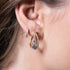 Woman Wearing Georgini Red Carpet Champagne Gold Earrings