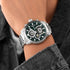 POLICE NEIST SILVER GREEN DIAL MEN'S WATCH - WRIST VIEW