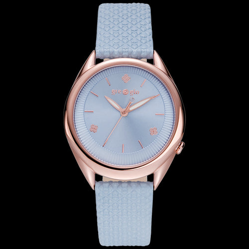 GREGIO DONNA LIGHT BLUE LEATHER WATCH