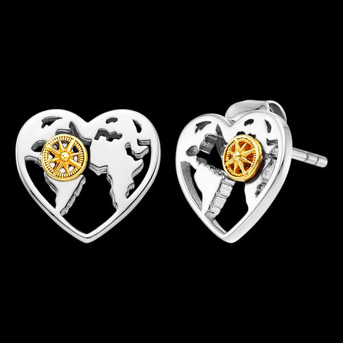 ENGELSRUFER ALOHA HEART STUD EARRINGS