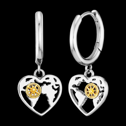 ENGELSRUFER ALOHA HEART HOOP EARRINGS