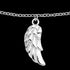 ENGELSRUFER SILVER ANGEL DANGLE FEATHER WING BRACELET - CLOSE-UP