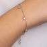 Woman Wearing Shiny Gems Sterling Silver CZ Bracelet | Engelsrufer Australia