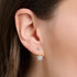 THOMAS SABO SNOWFLAKE SINGLE JACKET SILVER EARRING - MODEL VIEW