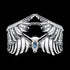 THOMAS SABO RISING PHOENIX WING SILVER RING - BACK VIEW