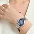 THOMAS SABO LADIES BLUE DIAL SILVER SNOWFLAKE WATCH - WRIST VIEW