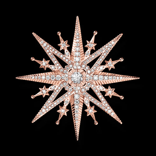 THOMAS SABO ROYALTY STAR ROSE GOLD BROOCH