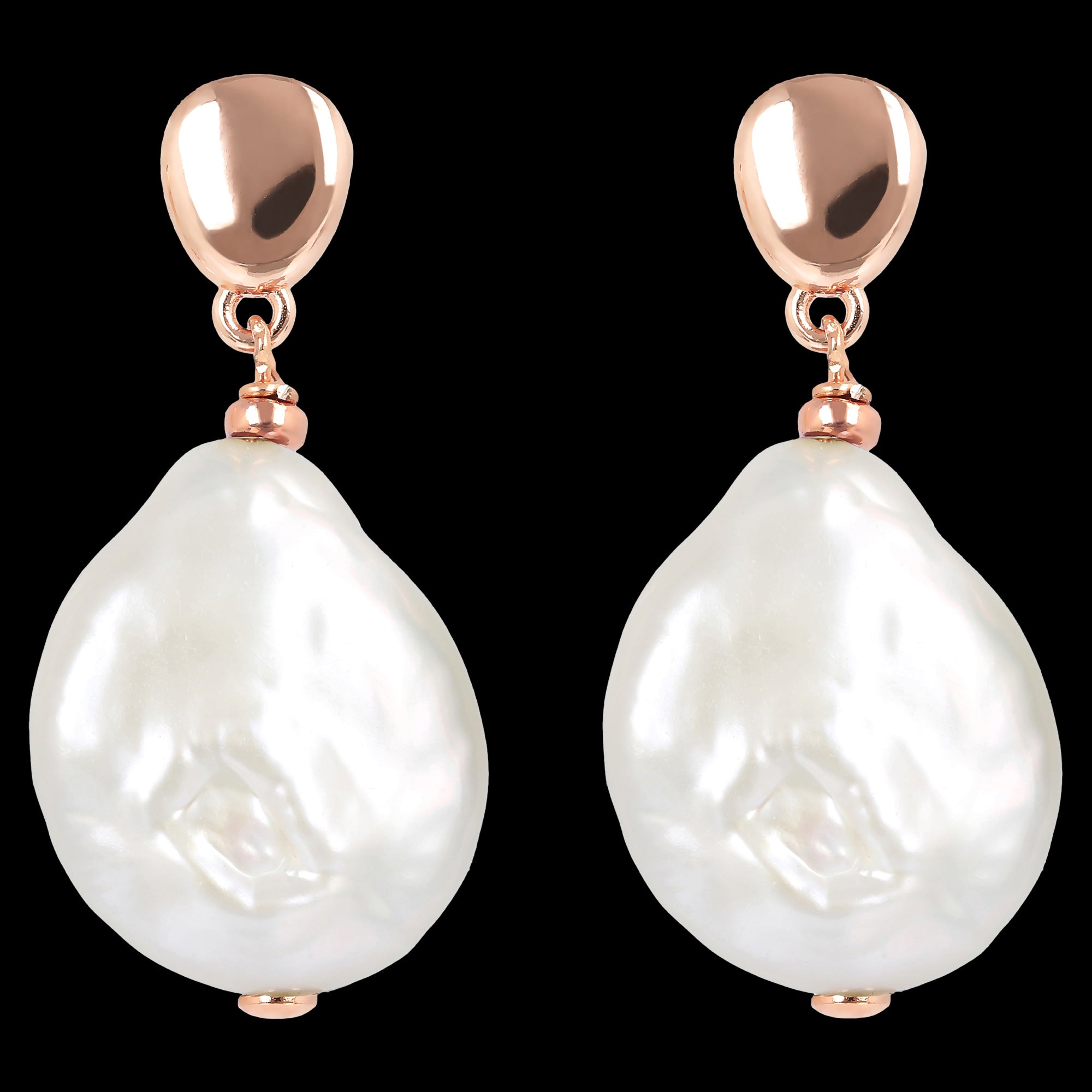 BRONZALLURE MAXIMA MING PEARL EARRINGS