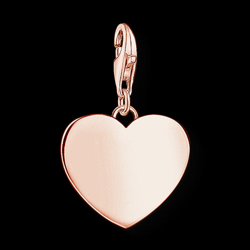 THOMAS SABO HEART ROSE GOLD CHARM PENDANT