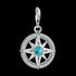 THOMAS SABO TURQUOISE COMPASS CHARM PENDANT