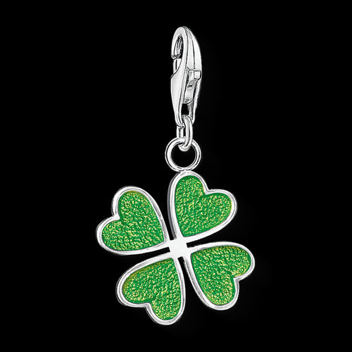 THOMAS SABO GREEN CLOVERLEAF CHARM