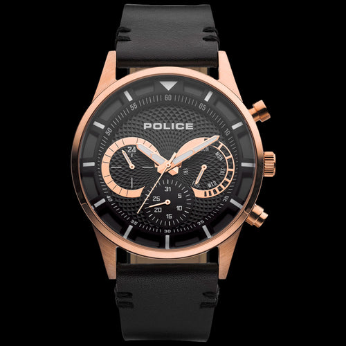 POLICE DRIVER BLACK DIAL ROSE GOLD MEN'S WATCH | AUSTRALIA