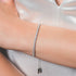 GEORGINI ICONIC BRIDAL VERA 2MM SILVER BRACELET - MODEL VIEW