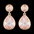 GEORGINI LUXE NOBILE PINK ROSE GOLD EARRINGS