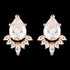 GEORGINI BRIDAL PENELOPE ROSE GOLD EARRINGS