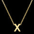 LETTER X INITIAL NECKLACE 9 CARAT YELLOW GOLD | AUSTRALIA