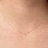 9 CARAT ROSE GOLD LETTER U INITIAL NECKLACE