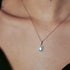 GEORGINI REFLECTION RETROSPECT SILVER & BLACK NECKLACE - MODEL VIEW