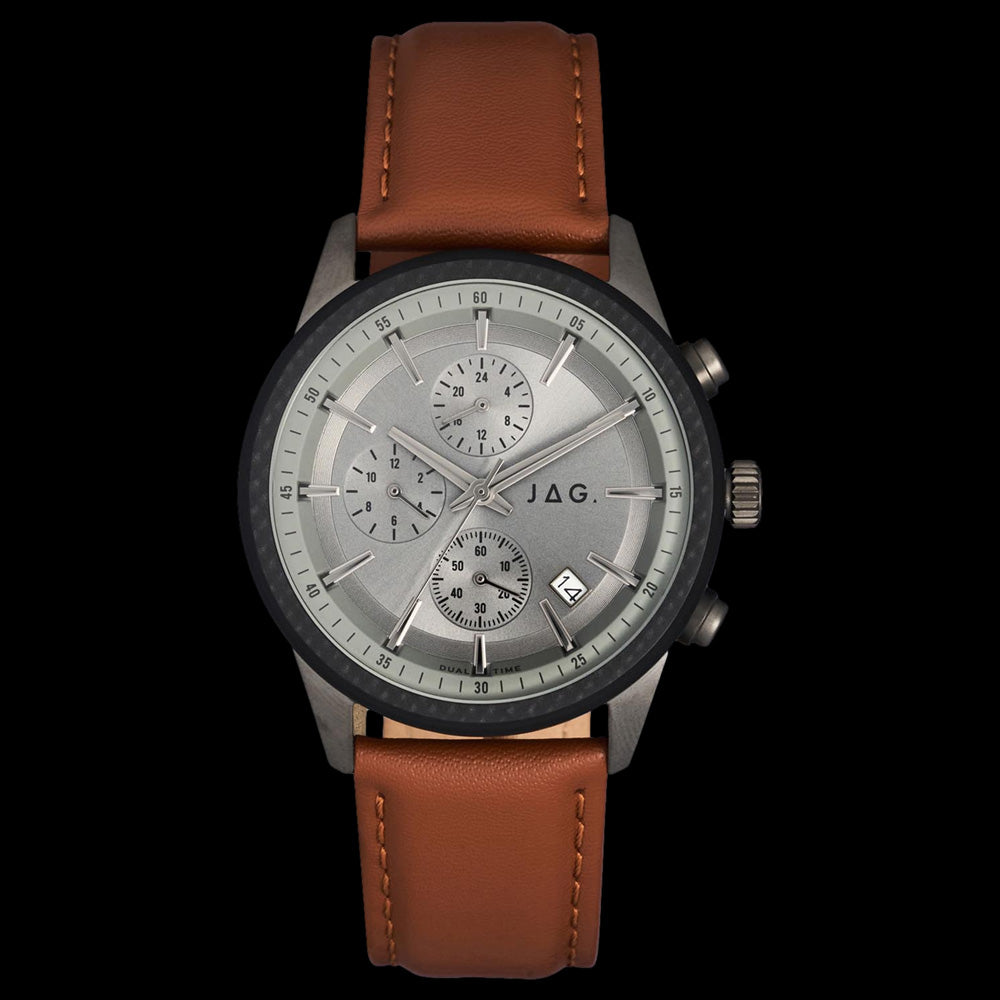 JAG JAMIESON TAN LEATHER MEN'S WATCH