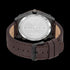 POLICE MEN'S WING BROWN IP LEATHER WATCH - BACK VIEW