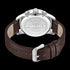 POLICE GREENLANE MEN'S BROWN LEATHER WATCH - BACK VIEW