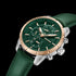 POLICE NEIST MEN'S GREEN DIAL LEATHER WATCH - ANGLE VIEW