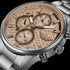 POLICE TAURIKO MEN'S BROWN DIAL WATCH - DIAL CLOSE-UP