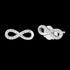 ENGELSRUFER SILVER INFINITY CZ EARRINGS