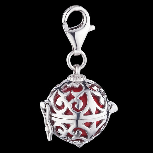 ANGEL CALLER RED CHIME SILVER BRACELET CHARM | ENGELSRUFER AUSTRALIA