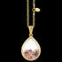 ASTRA MILAN 20MM DROP STERLING SILVER GOLD NECKLACE