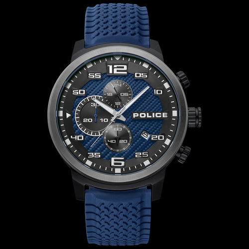 POLICE BROMO BLUE DIAL SILICONE MEN'S WATCH | AUSTRALIA