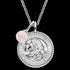 ENGELSRUFER SILVER LEO ROSE QUARTZ ZODIAC NECKLACE