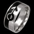 STAINLESS STEEL MEN’S MARS MALE SYMBOL RING