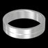 STAINLESS STEEL MEN’S CHANNEL MATT FINISH RING - FRONT VIEW