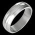 STAINLESS  STEEL MEN’S CONVEX RIDGE RING