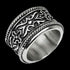 STAINLESS STEEL MEN'S KNIGHT'S ARMOUR ULTRA WIDE RING