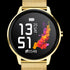 SEKONDA FLEX GOLD MESH STRAP SMART WATCH - DIAL CLOSE-UP