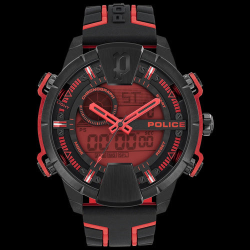 POLICE TARONGA RED & BLACK MEN'S WATCH | AUSTRALIA