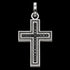 THOMAS SABO BLACK CROSS PAVE PENDANT