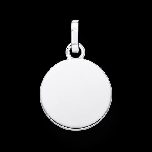 THOMAS SABO SILVER CAT PAW DISC PENDANT - BACK VIEW