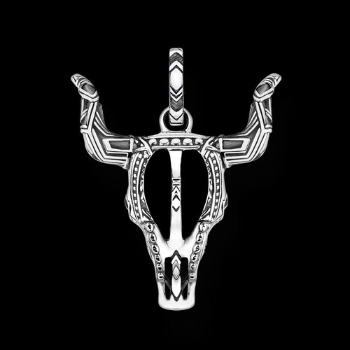 THOMAS SABO BUFFALO HEAD PENDANT -  BACK VIEW