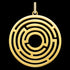 THOMAS SABO GOLD MAZE PENDANT - BACK VIEW