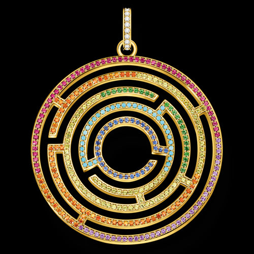 THOMAS SABO GOLD MAZE PENDANT