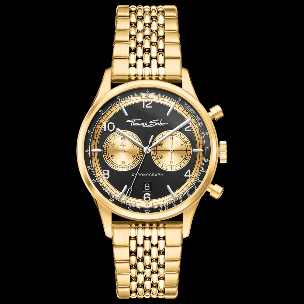 THOMAS SABO MEN'S GOLD CHRONOGRAPH WATCH