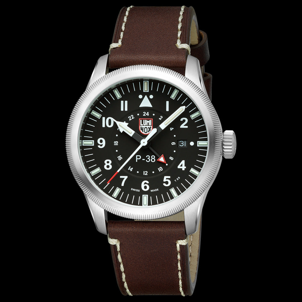 LUMINOX P-38 LIGHTNING AIR PILOT WATCH XA.9521 - TILT VIEW